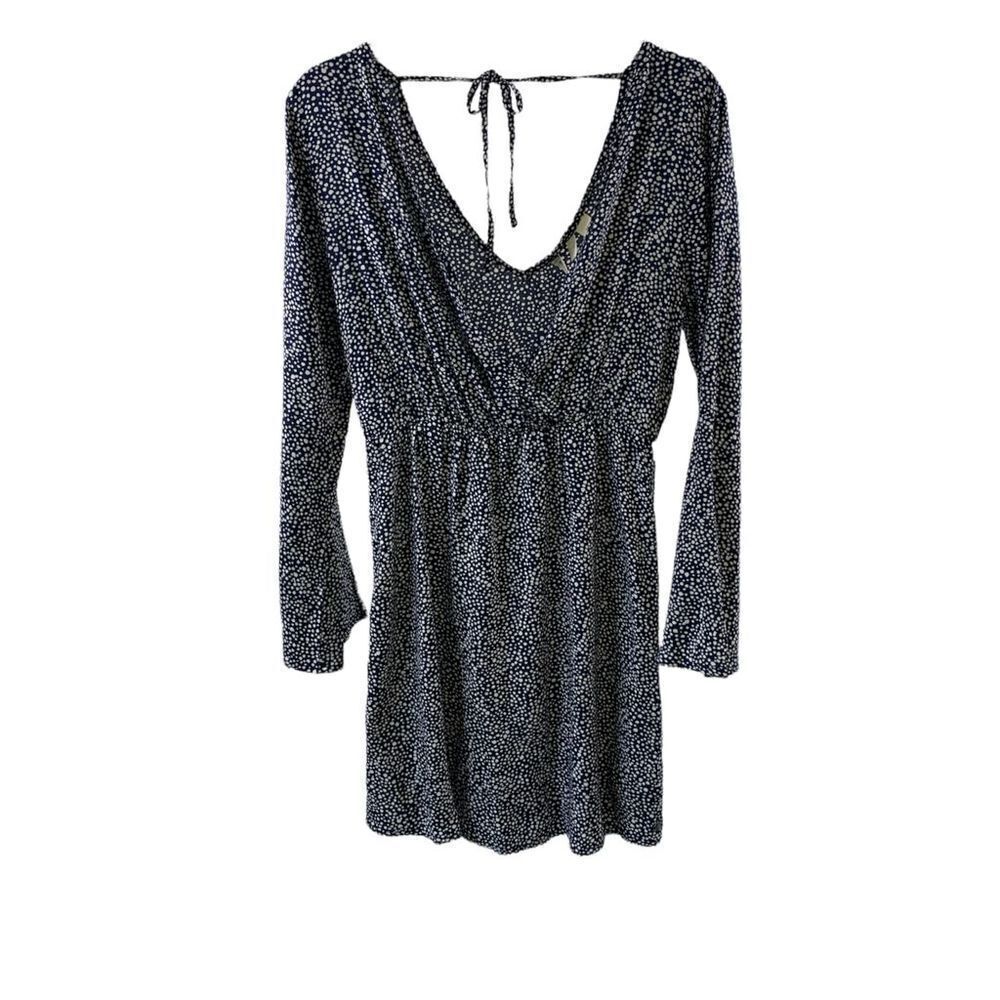 Roxy NWT Navy White Polka Dot Mini Dress Size XS